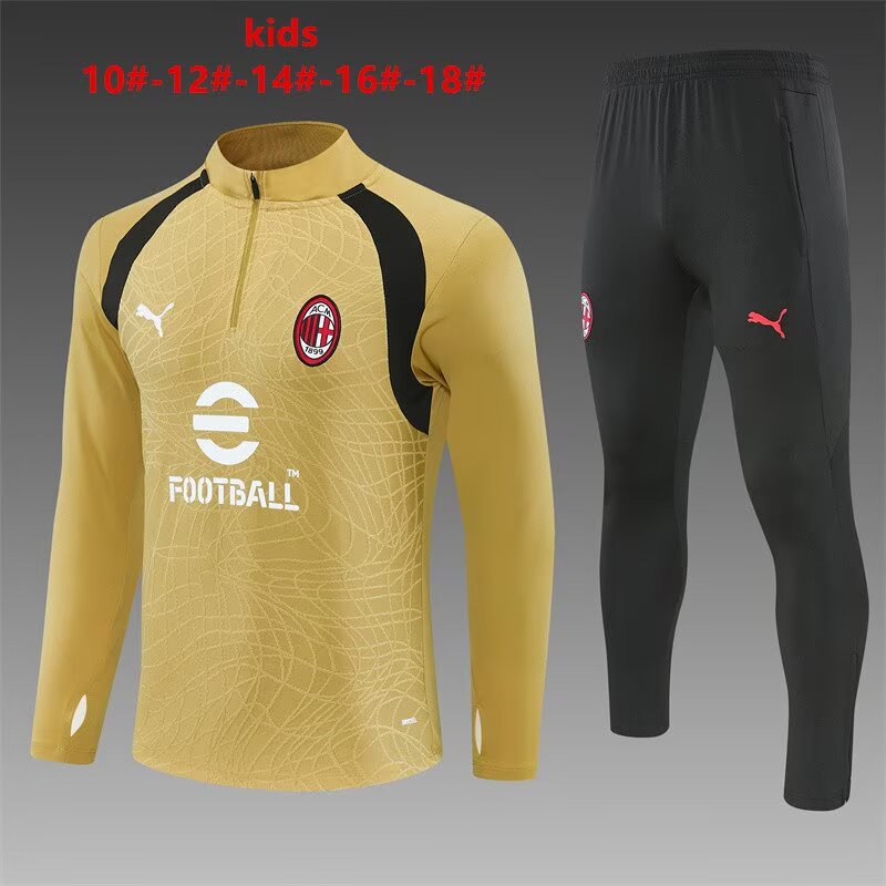Kids AC Milan 26/27 Tracksuit - Golden